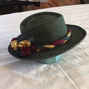 NWOT Green Straw Hat